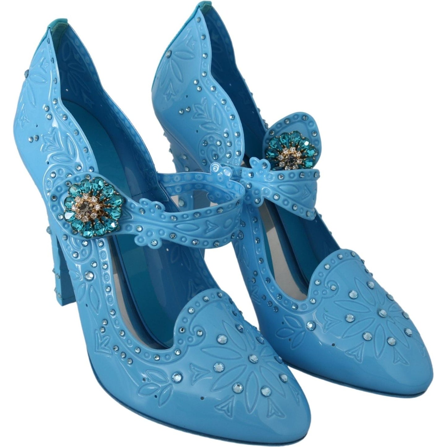 Dolce & Gabbana Enchanting Crystal Cinderella Pumps blue-floral-crystal-cinderella-heels-shoes-1 IMG_8083-34a78be4-51d.jpg