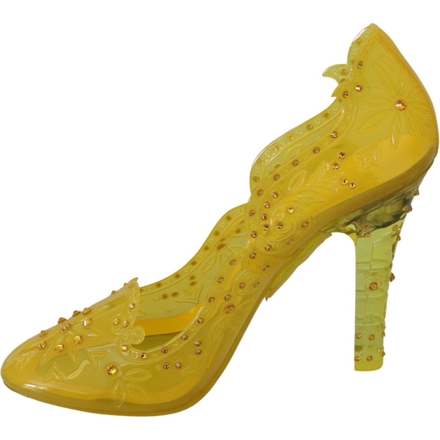 Dolce & Gabbana Enchanting Cinderella Crystal Pumps yellow-floral-crystal-cinderella-heels-shoes IMG_8106-18f5b1f8-4bd.jpg