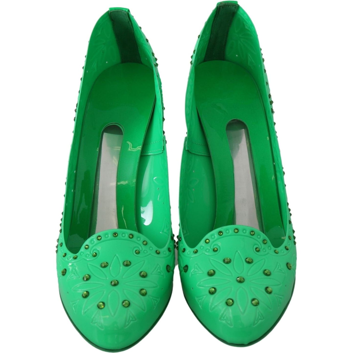 Dolce & Gabbana Enchanting Crystal Cinderella Pumps in Lush Green green-crystal-floral-cinderella-heels-shoes IMG_8138-a609ab21-f88.jpg