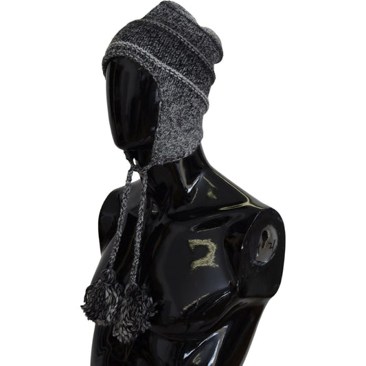Dolce & Gabbana Elegant Gray Knitted Beanie Hat gray-warm-fleece-ear-flaps-knit-beanie-hat IMG_8184-scaled-971a8a8f-dc5.jpg