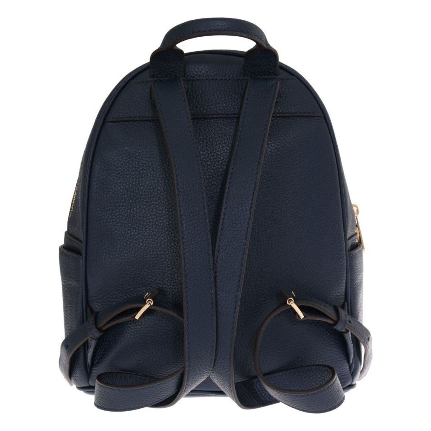 Michael Kors Elegant Leather ABBEY Backpack in Navy Blue WOMAN BACKPACK navy-blue-abbey-leather-backpack-bag