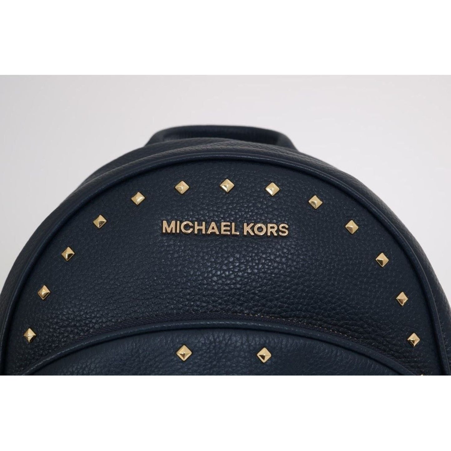 Michael Kors Elegant Leather ABBEY Backpack in Navy Blue WOMAN BACKPACK navy-blue-abbey-leather-backpack-bag