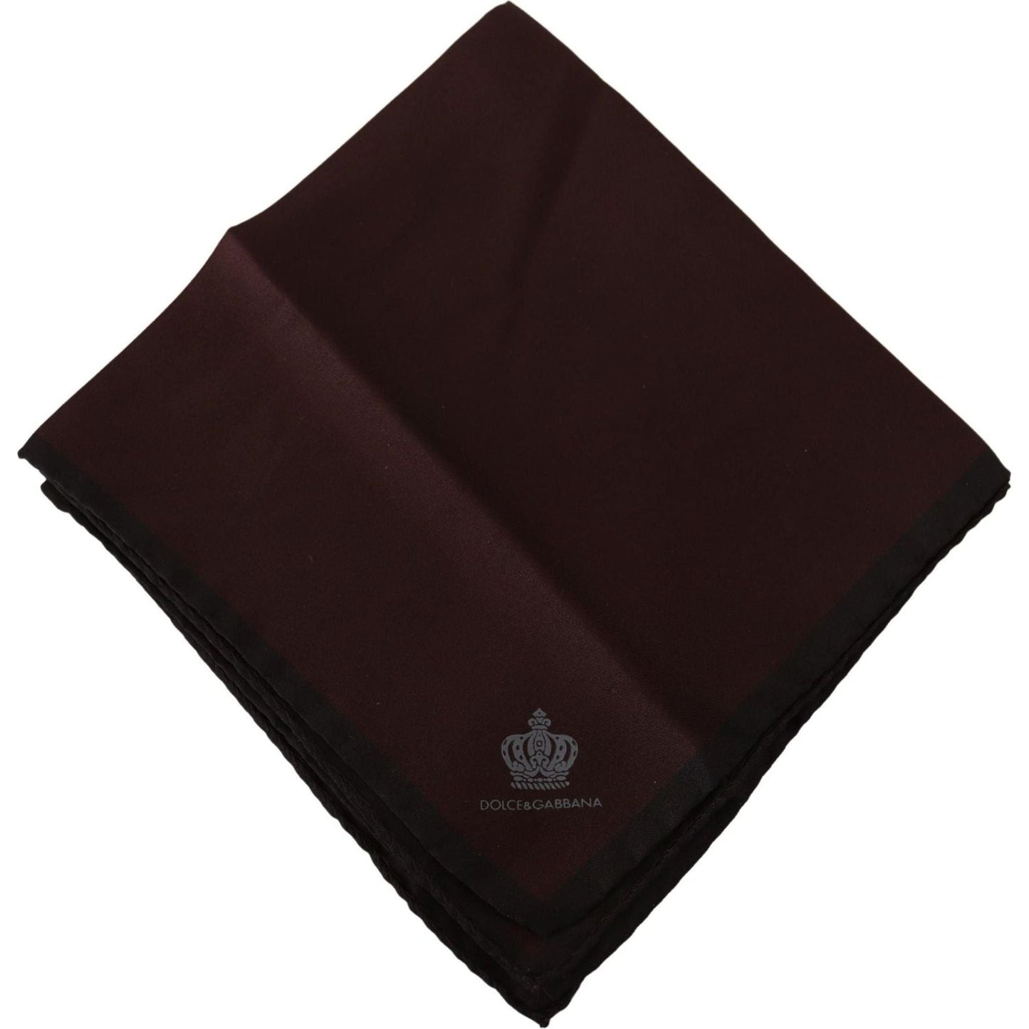 Dolce & Gabbana Maroon Square Handkerchief 100% Silk Scarf maroon-square-handkerchief-100-silk-scarf