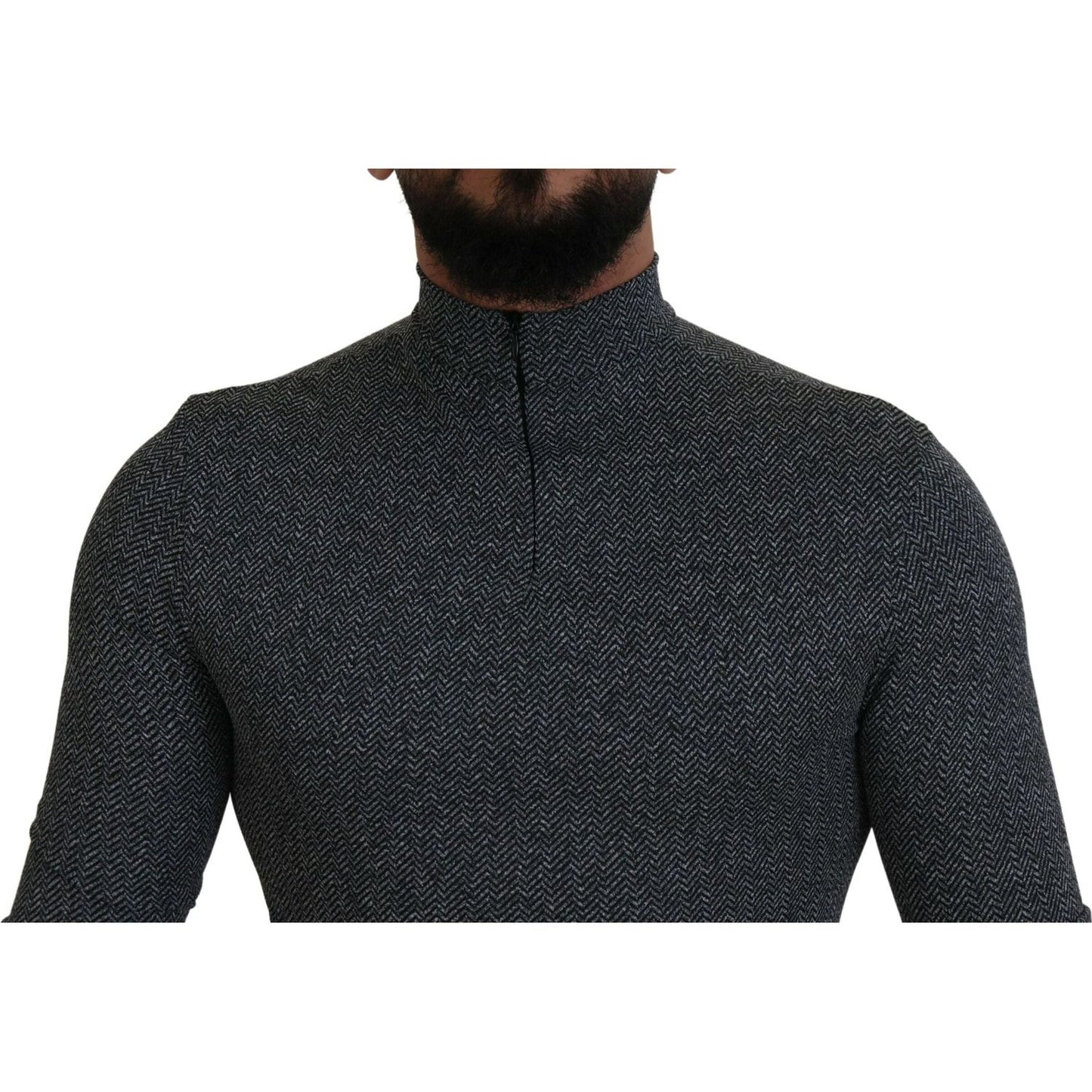 Dolce & GabbanaElegant Dark Gray Pullover SweaterMcRichard Designer Brands£479.00
