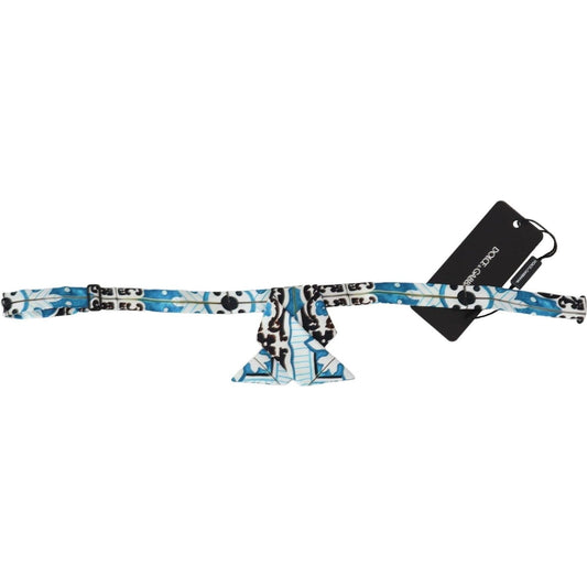 Dolce & Gabbana Elegant Multicolor Silk Bow Tie multicolor-sicily-print-adjustable-neck-papillon-tie