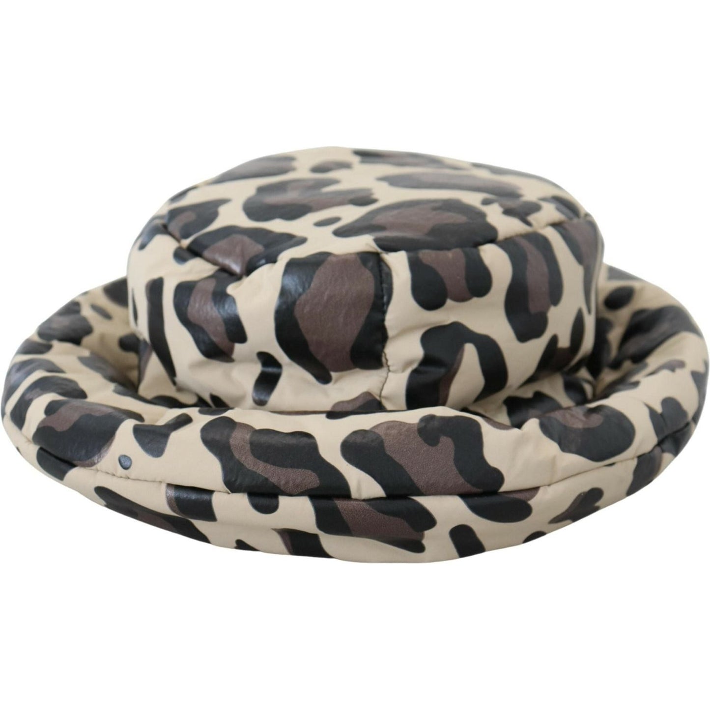 Dolce & Gabbana Multicolor Goose Down Bucket Hat multicolor-leopard-print-capello-men-bucket-cap-hat