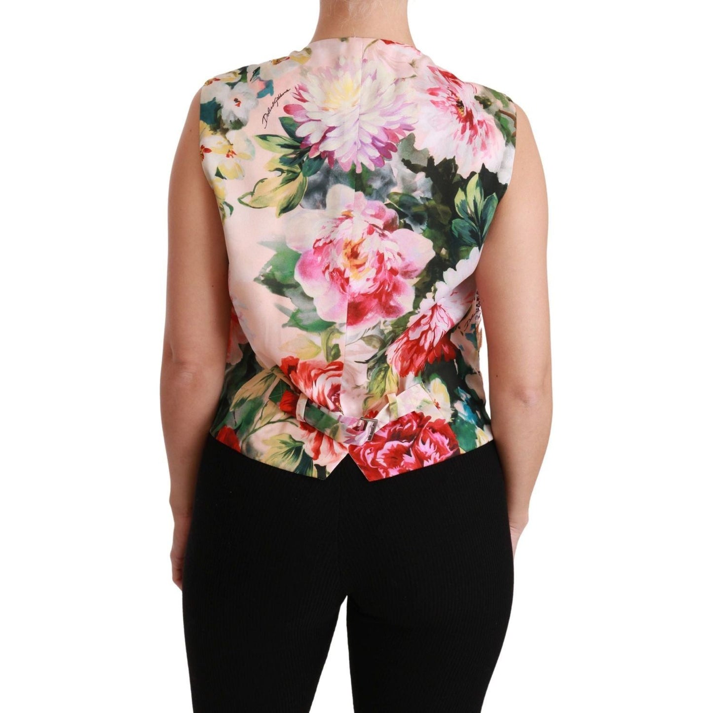 Dolce & GabbanaMulticolor Brocade Floral Sleeveless VestMcRichard Designer Brands£509.00