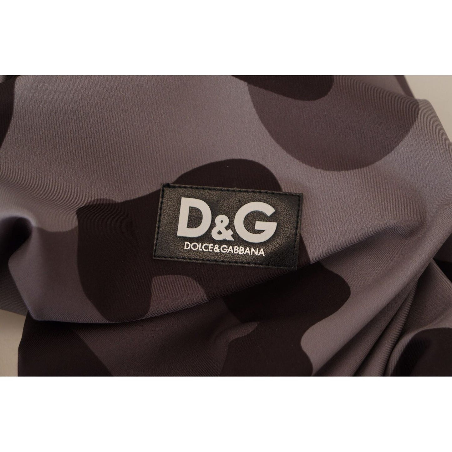 Dolce & Gabbana Elite Gray Patterned Men's Wetsuit Swimwear gray-patterned-polyester-wetsuit-swimwear