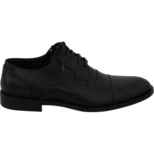 Dolce & GabbanaSleek Black Leather Formal Dress ShoesMcRichard Designer Brands£349.00