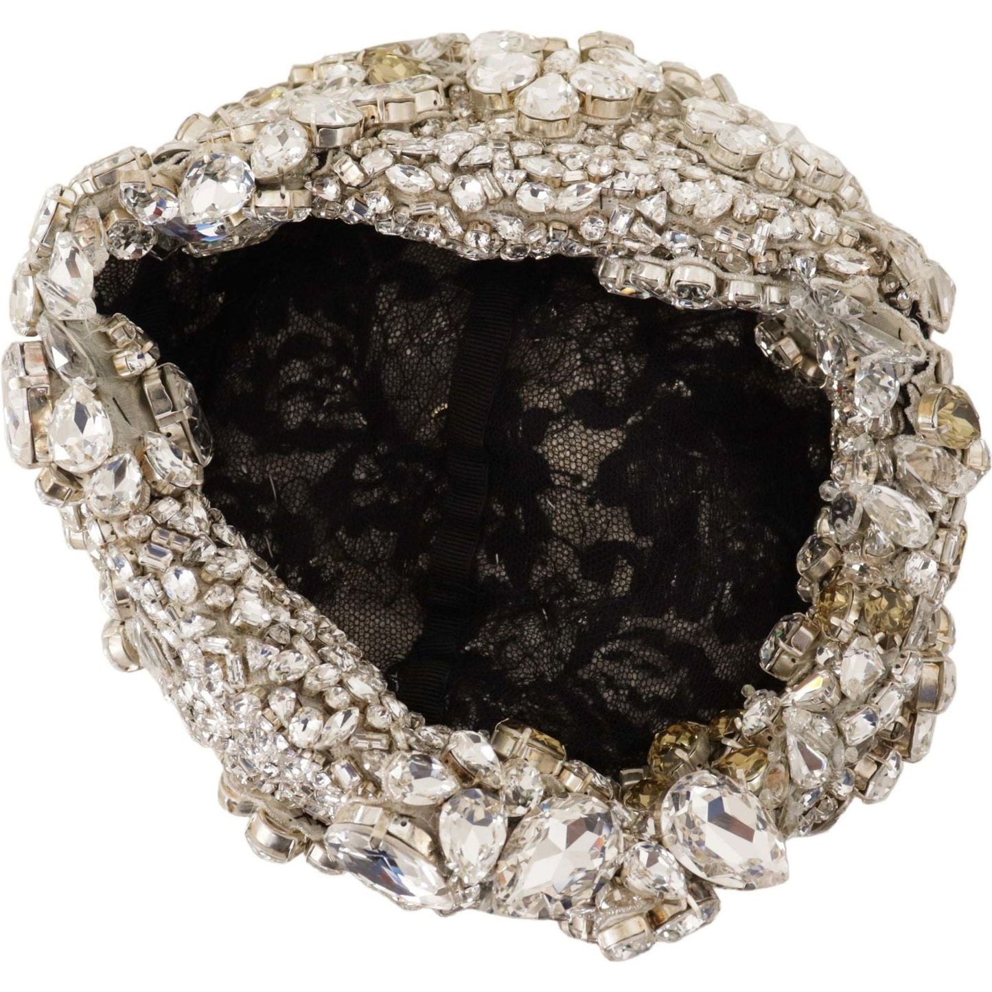 Dolce & Gabbana Elegant Crystal-Encrusted Cloche Hat silver-teardrop-beaded-casque-sequin-turban-headdress IMG_8571-scaled-e032d465-88f.jpg