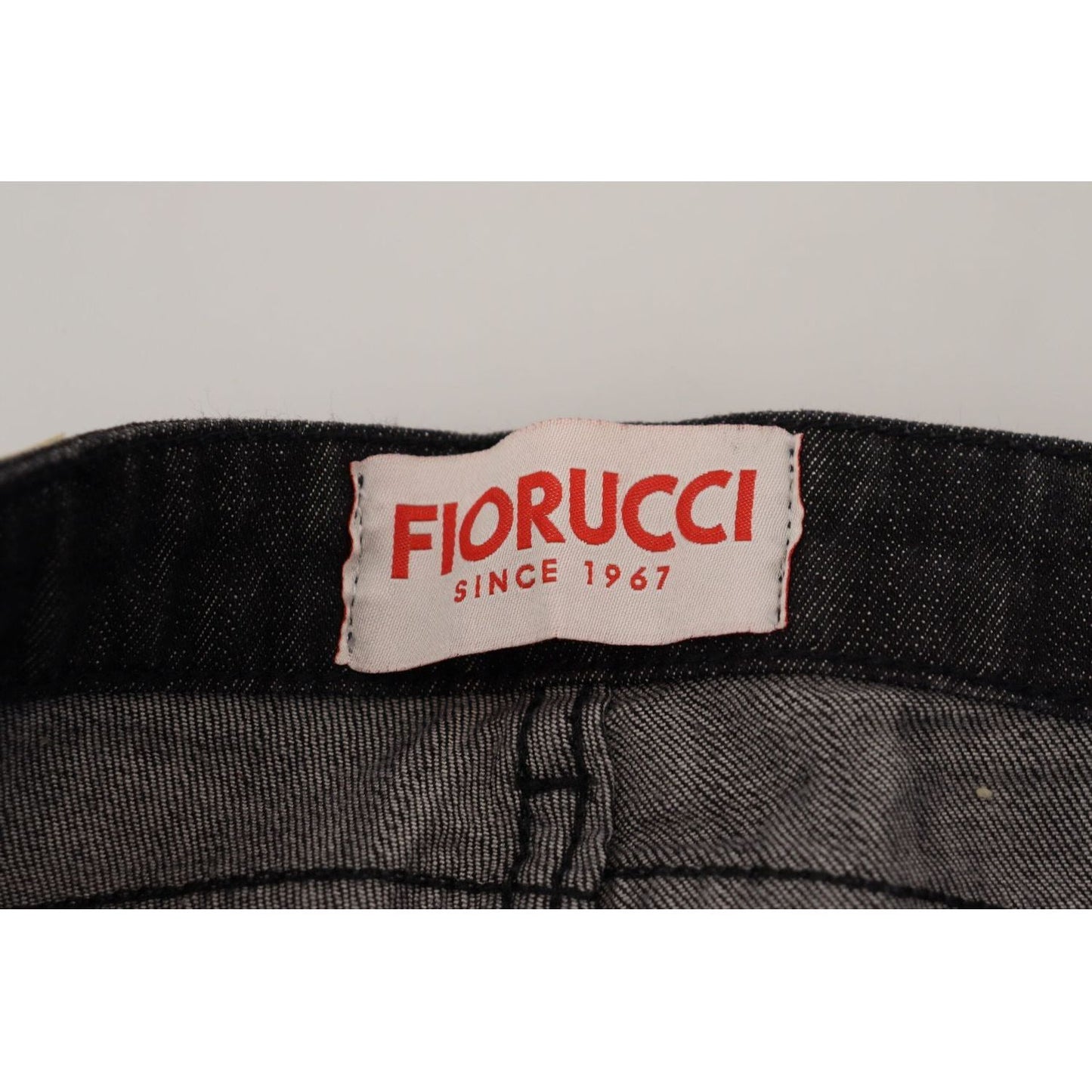 Fiorucci Chic Black Low Waist Skinny Jeans black-cotton-low-waist-skinny-women-casual-jeans