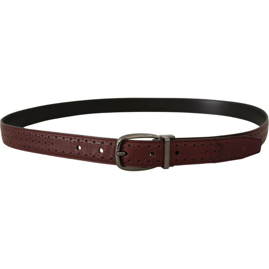 Dolce & GabbanaElegant Leather Belt with Metal BuckleMcRichard Designer Brands£269.00
