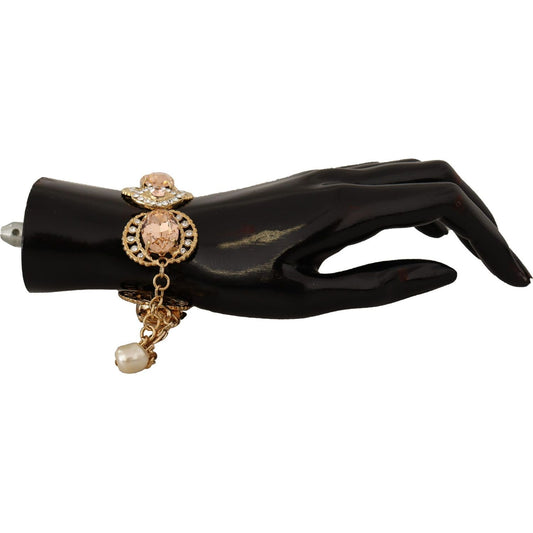 Dolce & GabbanaChampagne Crystal Gold Chain BraceletMcRichard Designer Brands£519.00