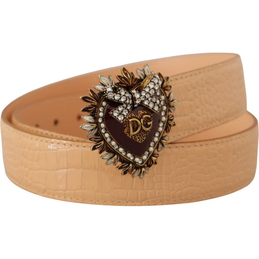 Dolce & Gabbana Enchanting Nude Leather Belt with Engraved Buckle beige-croc-pattern-devotion-heart-dg-waist-buckle-belt IMG_8627-1-1-e4435e14-45f.jpg