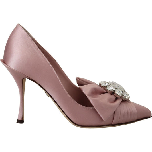Dolce & Gabbana Crystal-Embellished Silk Bow Pumps pink-silk-clear-crystal-pumps-classic-shoes IMG_8629-scaled-28a20103-640.jpg