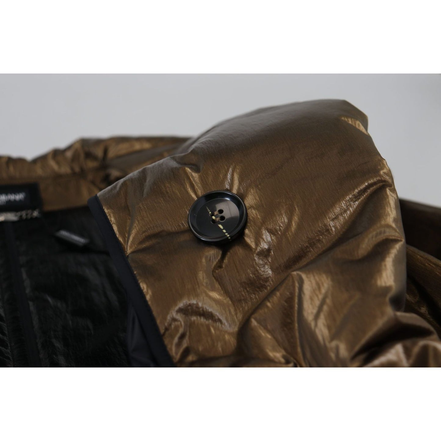 Dolce & Gabbana Elegant Bronze Double-Breasted Jacket bronze-nylon-collar-double-breasted-jacket IMG_8655-scaled-4eaf45c4-cd6.jpg