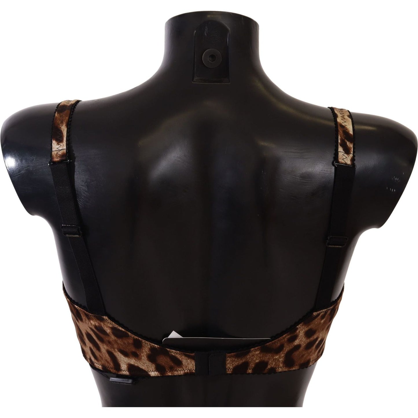 Dolce & Gabbana Elegant Silk Leopard Print Bra WOMAN UNDERWEAR brown-leopard-women-bra-underwear