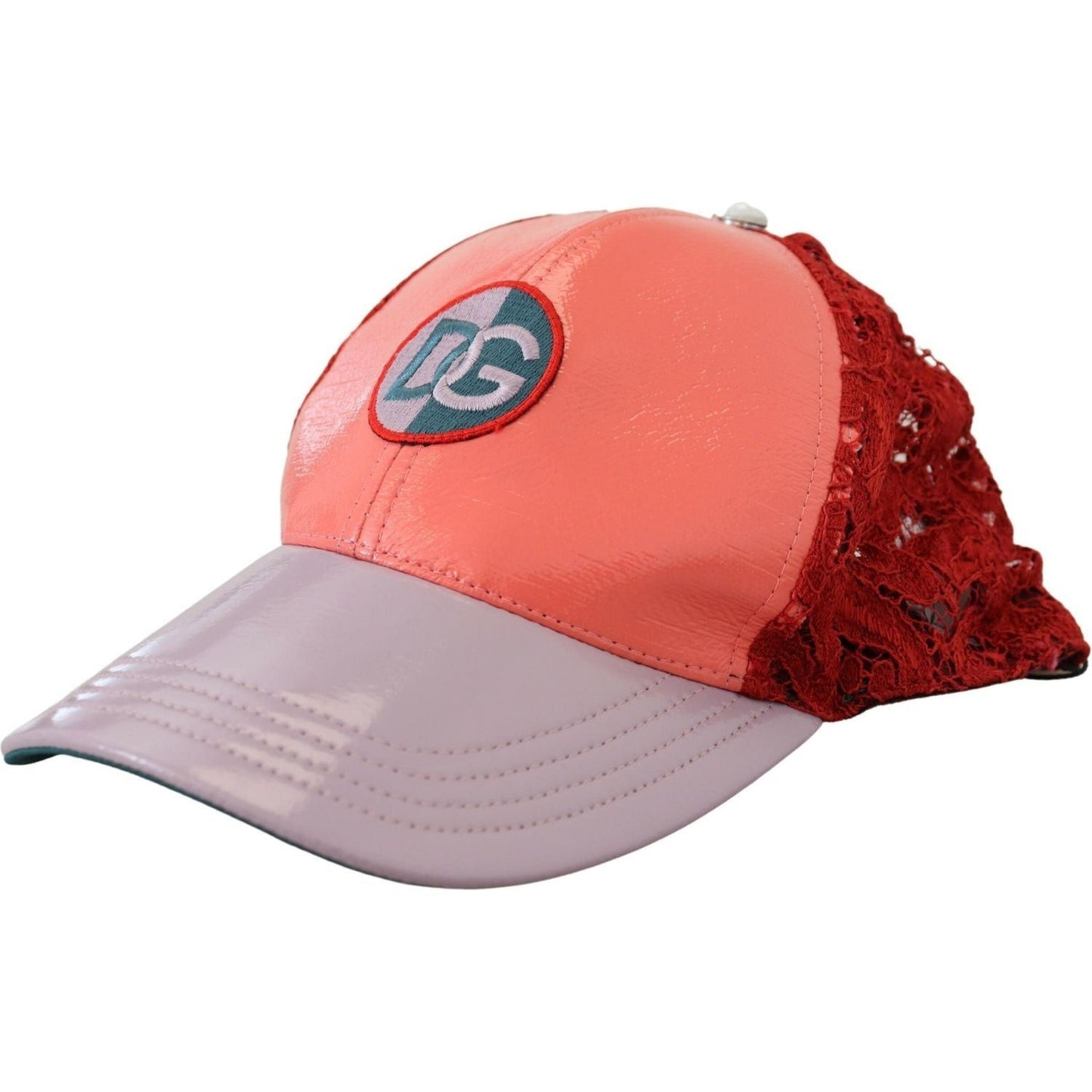 Dolce & Gabbana Elegant Multicolor Cotton Baseball Hat multicolor-logo-floral-lace-baseball-hat
