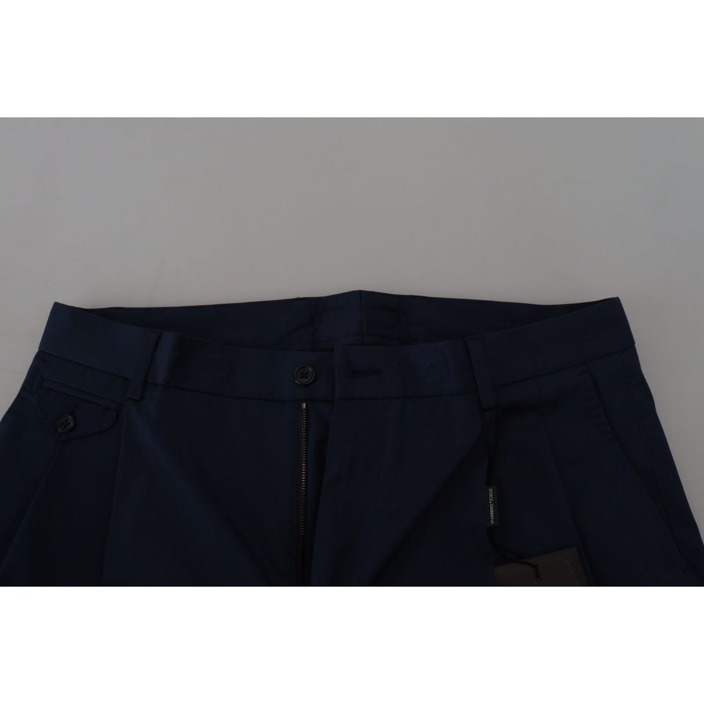 Dolce & Gabbana Elegant Blue Chino Shorts – Regular Fit Shorts blue-chinos-cotton-stretch-casual-shorts