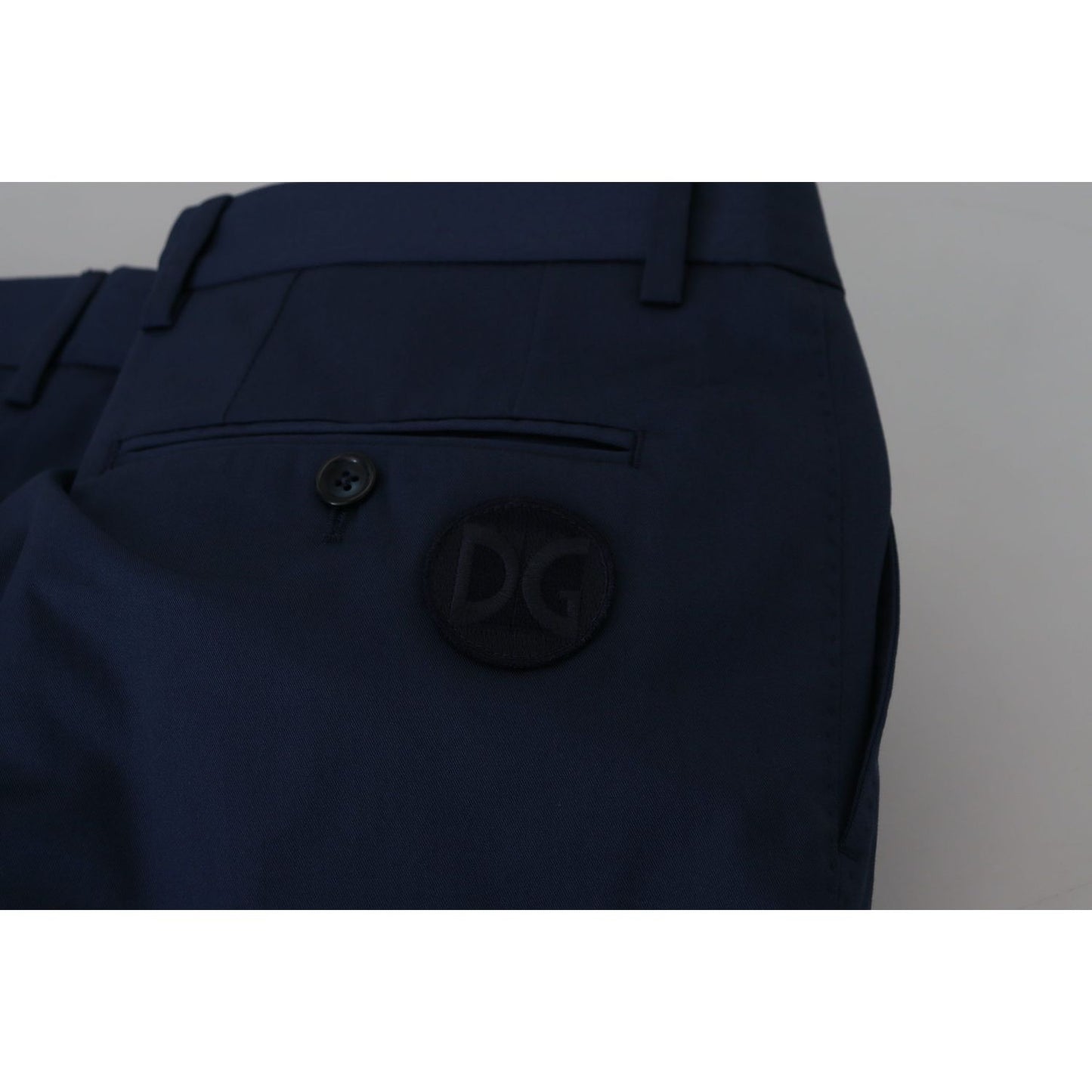 Dolce & Gabbana Elegant Blue Chino Shorts – Regular Fit Shorts blue-chinos-cotton-stretch-casual-shorts