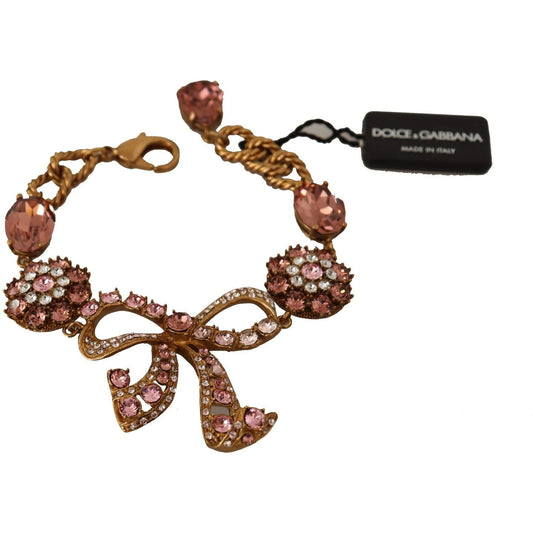 Dolce & Gabbana Elegant Crystal Charm Gold Bracelet gold-brass-chain-baroque-crystal-embellished-bracelet WOMAN BRACELET IMG_8711-scaled-4b7ba73f-f26.jpg