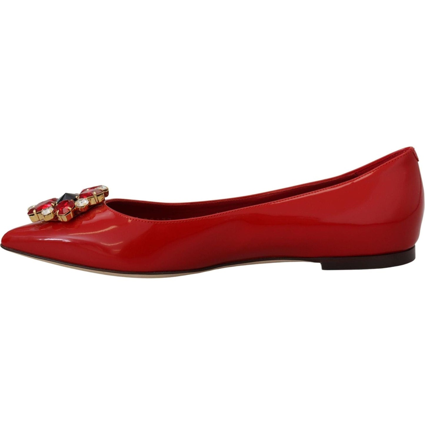 Dolce & Gabbana Red Suede Crystal Loafers - Exquisite Elegance red-leather-crystals-loafers-flats-shoes IMG_8711-scaled-69206a64-402.jpg