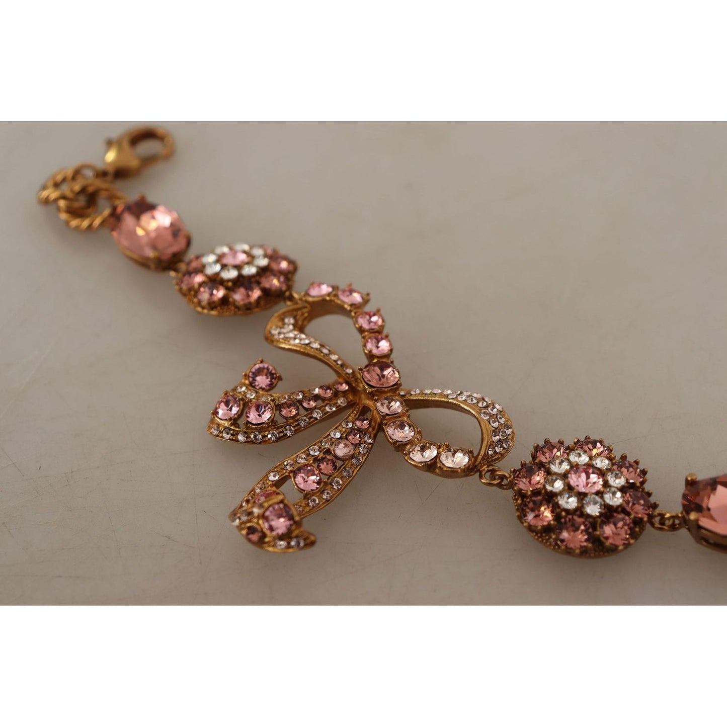Dolce & Gabbana Elegant Crystal Charm Gold Bracelet gold-brass-chain-baroque-crystal-embellished-bracelet WOMAN BRACELET IMG_8713-scaled-e0c56983-205.jpg