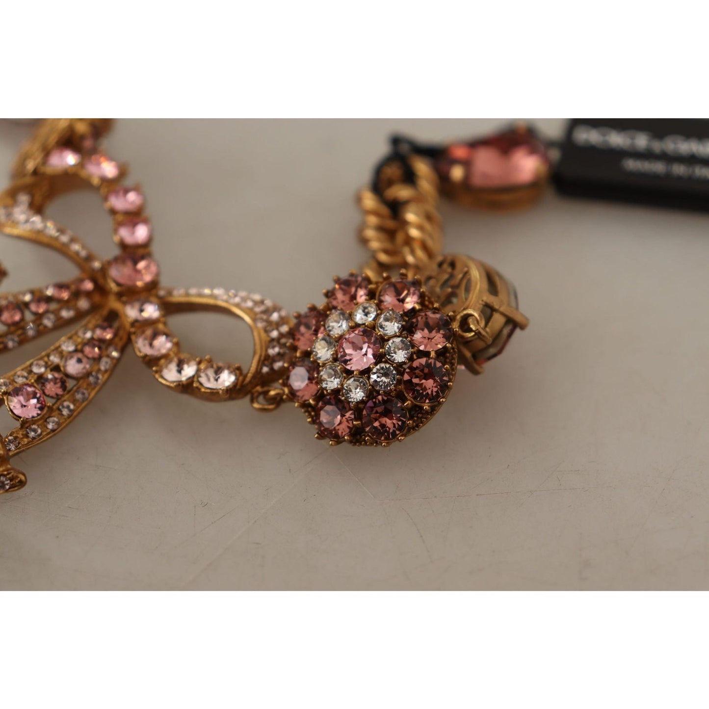 Dolce & Gabbana Elegant Crystal Charm Gold Bracelet gold-brass-chain-baroque-crystal-embellished-bracelet WOMAN BRACELET IMG_8715-scaled-0eb4847e-827.jpg