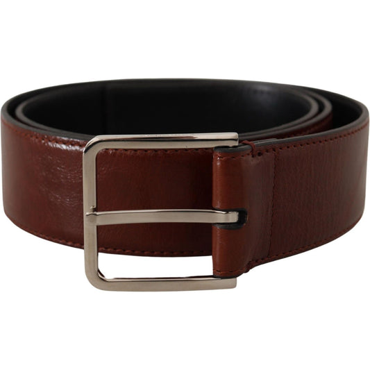 Dolce & Gabbana Elegant Leather Belt with Engraved Buckle bordeaux-calf-patent-leather-logo-waist-buckle-belt IMG_8761-9961dfb8-c81.jpg