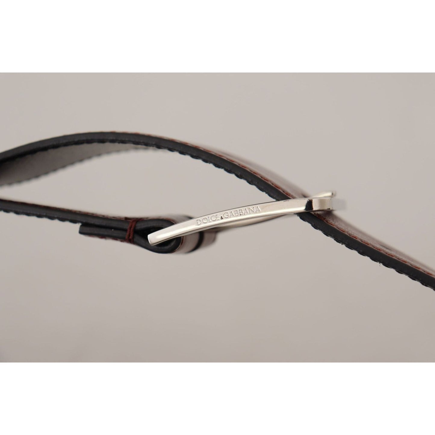 Dolce & Gabbana Elegant Leather Belt with Engraved Buckle bordeaux-calf-patent-leather-logo-waist-buckle-belt IMG_8765-scaled-f63c3719-2b3.jpg