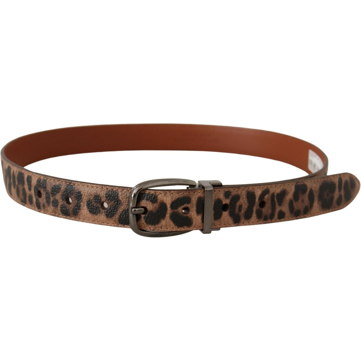 Dolce & Gabbana Elegant Engraved Leather Belt - Timeless Style brown-leopard-embossed-leather-buckle-belt IMG_8806-scaled-a9f08d4a-162.jpg