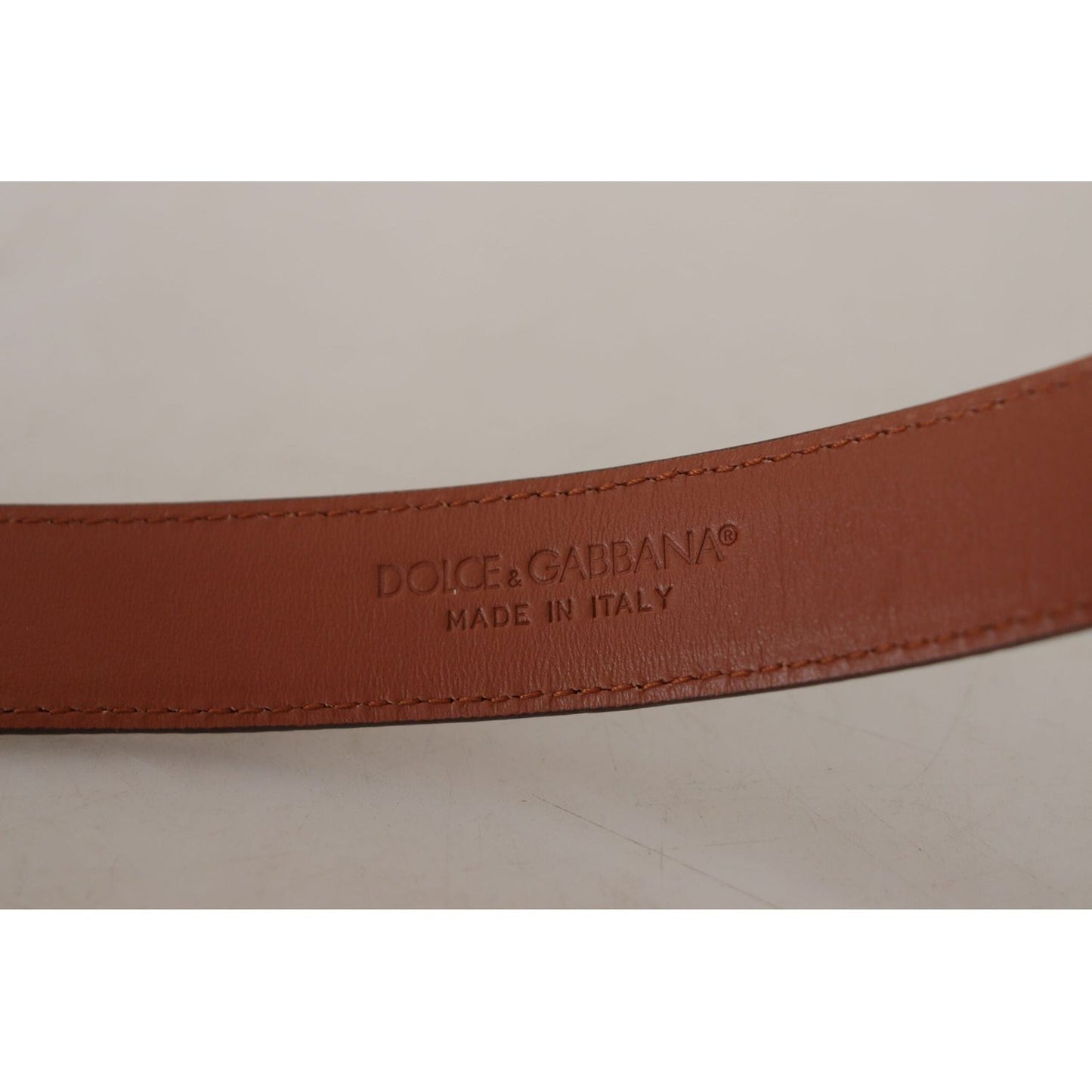 Dolce & Gabbana Elegant Engraved Leather Belt - Timeless Style brown-leopard-embossed-leather-buckle-belt IMG_8809-scaled-37acbc71-832.jpg