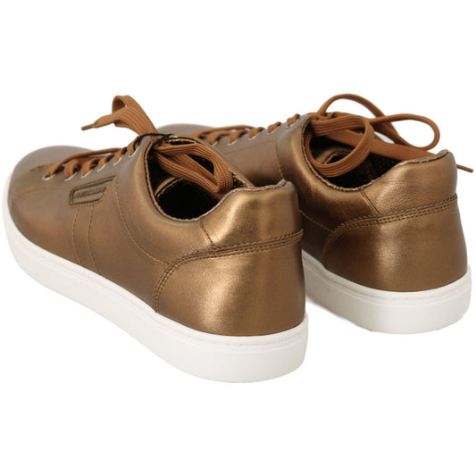 Dolce & Gabbana Golden Metallic Leather Sneakers gold-leather-mens-casual-sneakers IMG_8830-scaled_8372ed66-9e3e-4a21-98ed-c4f658675302.jpg