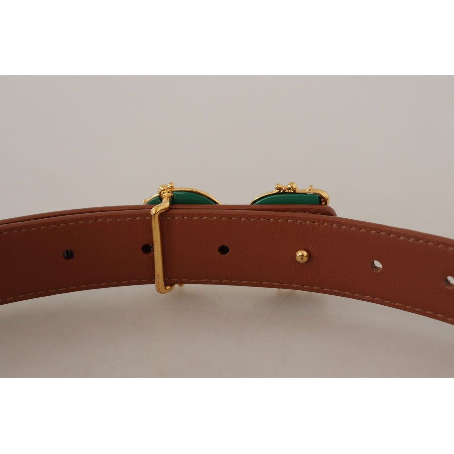 Dolce & Gabbana Elegant Leather Belt with Logo Buckle brown-leather-baroque-gold-dg-logo-waist-buckle-belt IMG_8928-scaled-5e480b4c-b05.jpg