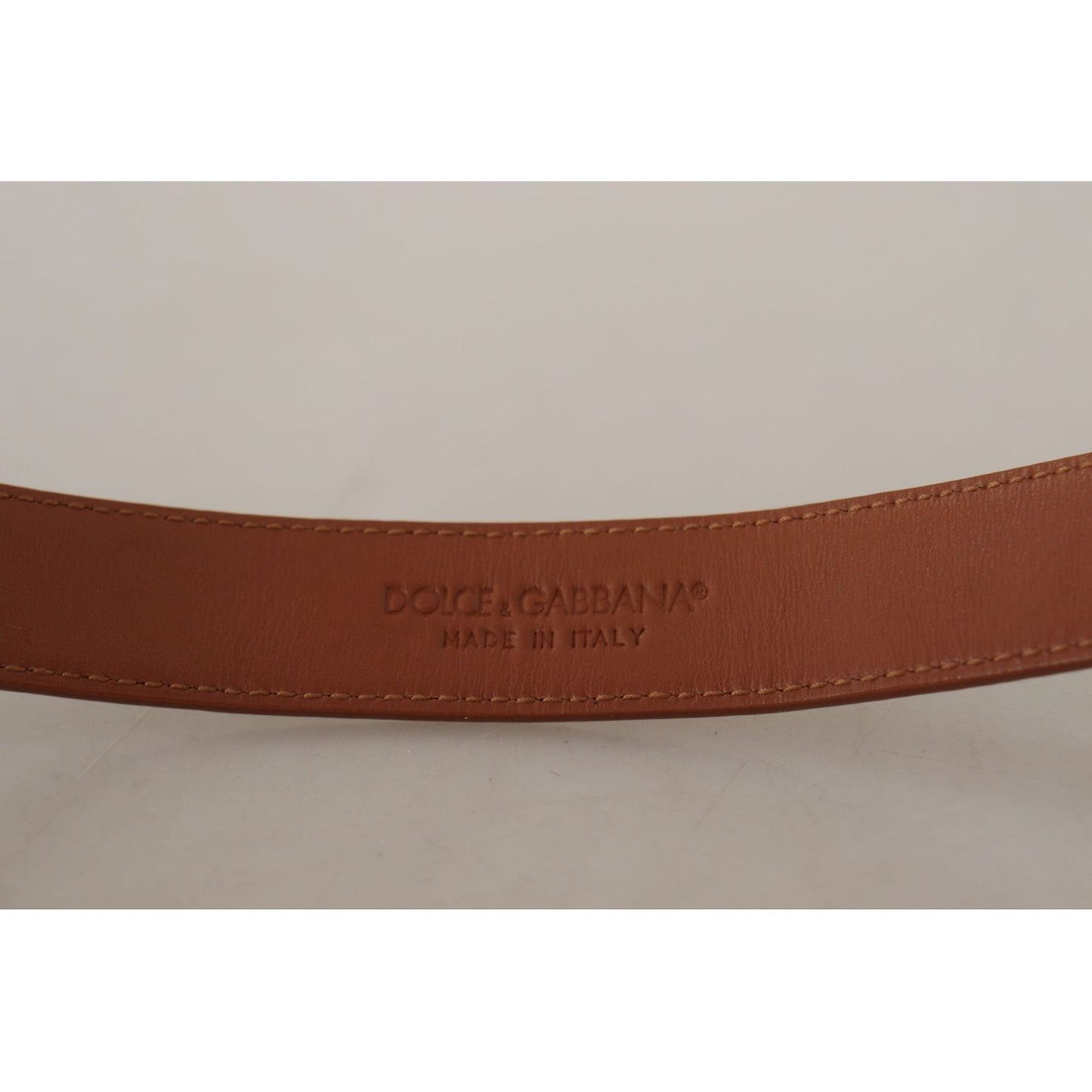 Dolce & Gabbana Elegant Leather Belt with Logo Buckle brown-leather-baroque-gold-dg-logo-waist-buckle-belt IMG_8929-scaled-eca2c361-591.jpg
