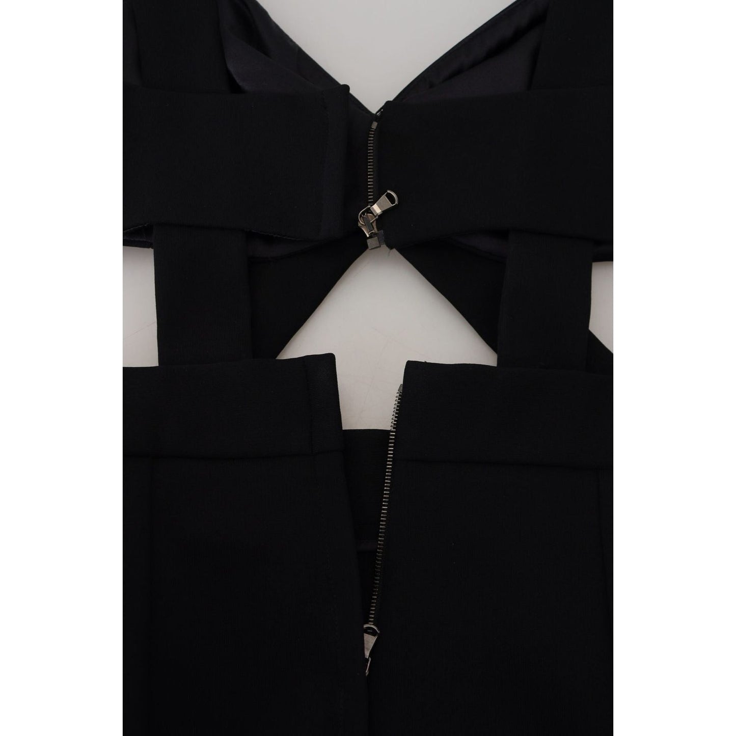 Dolce & GabbanaElegant Black Midi Sheath DressMcRichard Designer Brands£1059.00