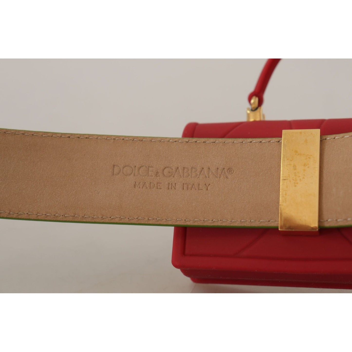 Dolce & Gabbana Elegant Leather Belt with Mini Bag Accessory green-leather-devotion-heart-micro-bag-headphones-belt IMG_9069-scaled-16d26f38-98a.jpg