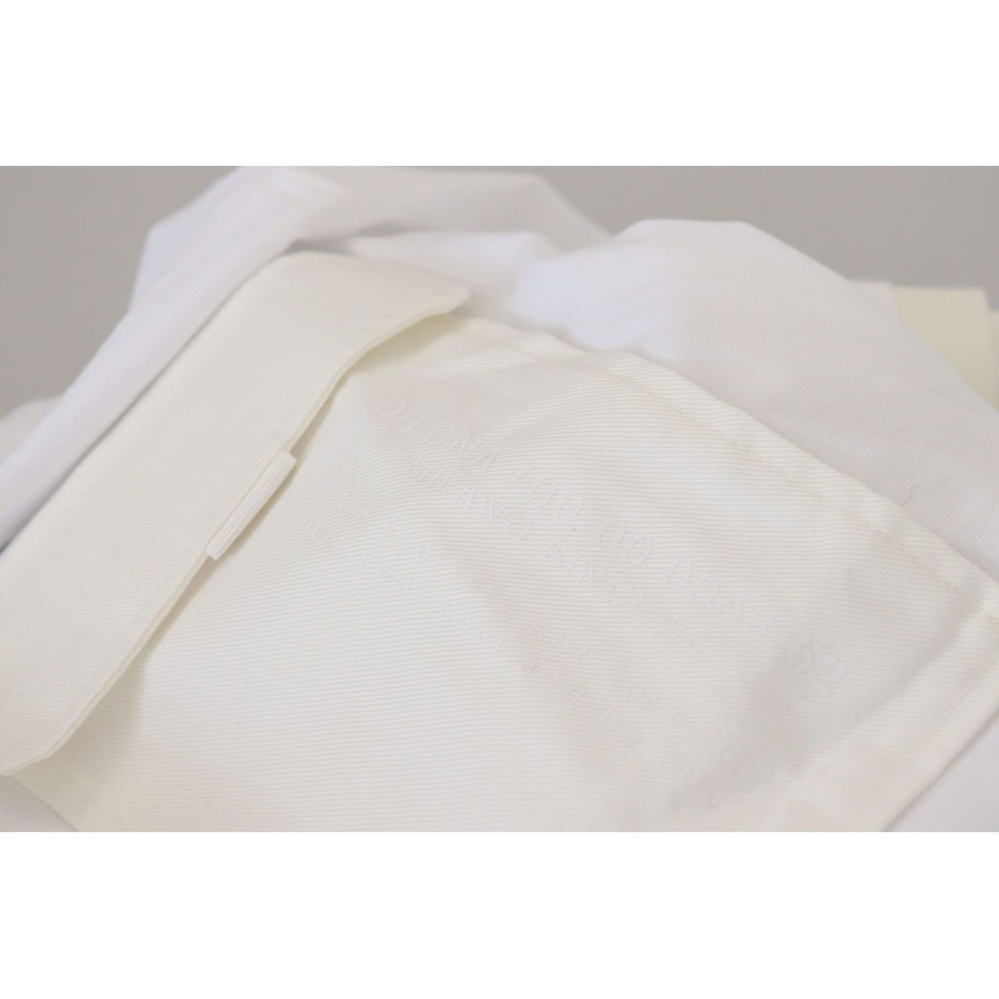 Dolce & Gabbana Elegant White Cotton Tee with DG Chest Pocket white-flap-pocket-short-sleeves-t-shirt