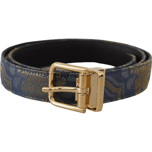 Dolce & GabbanaElegant Navy Blue Leather BeltMcRichard Designer Brands£279.00