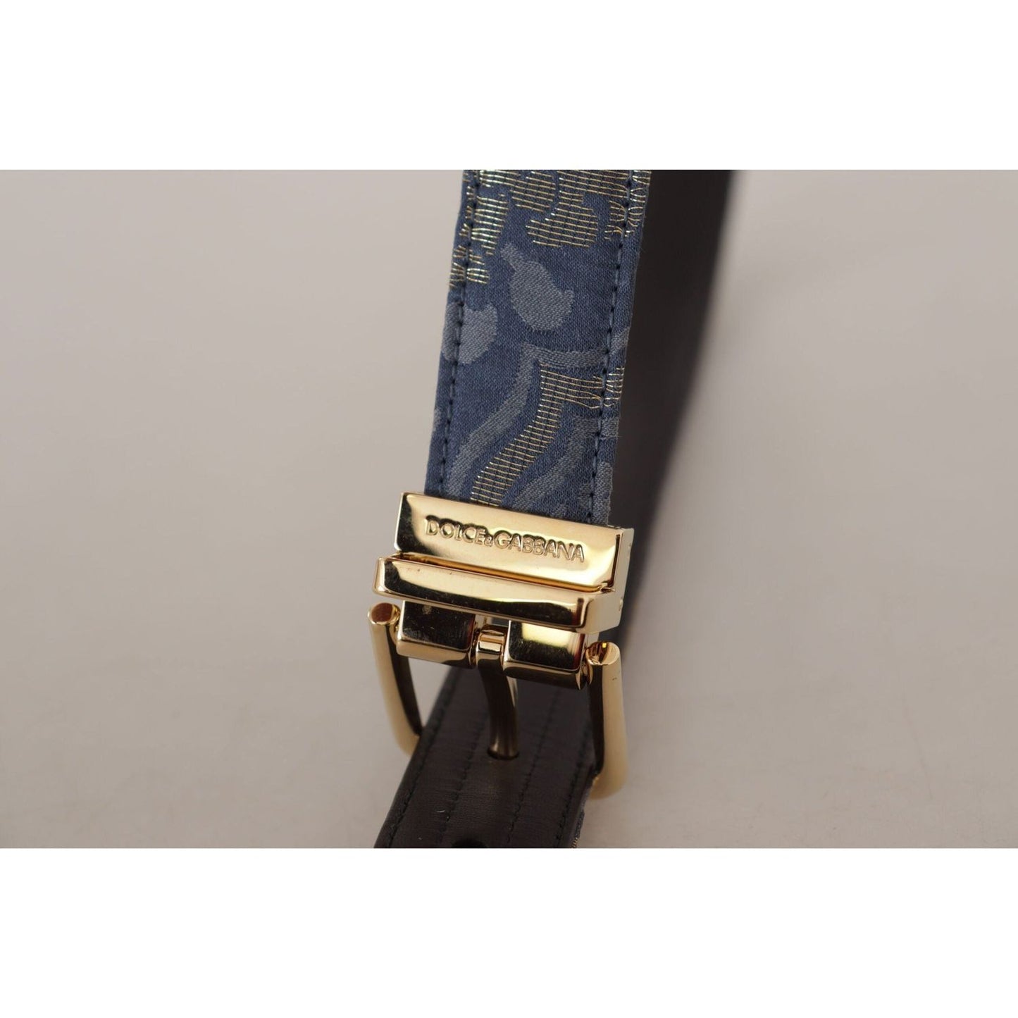 Dolce & GabbanaElegant Navy Blue Leather BeltMcRichard Designer Brands£279.00