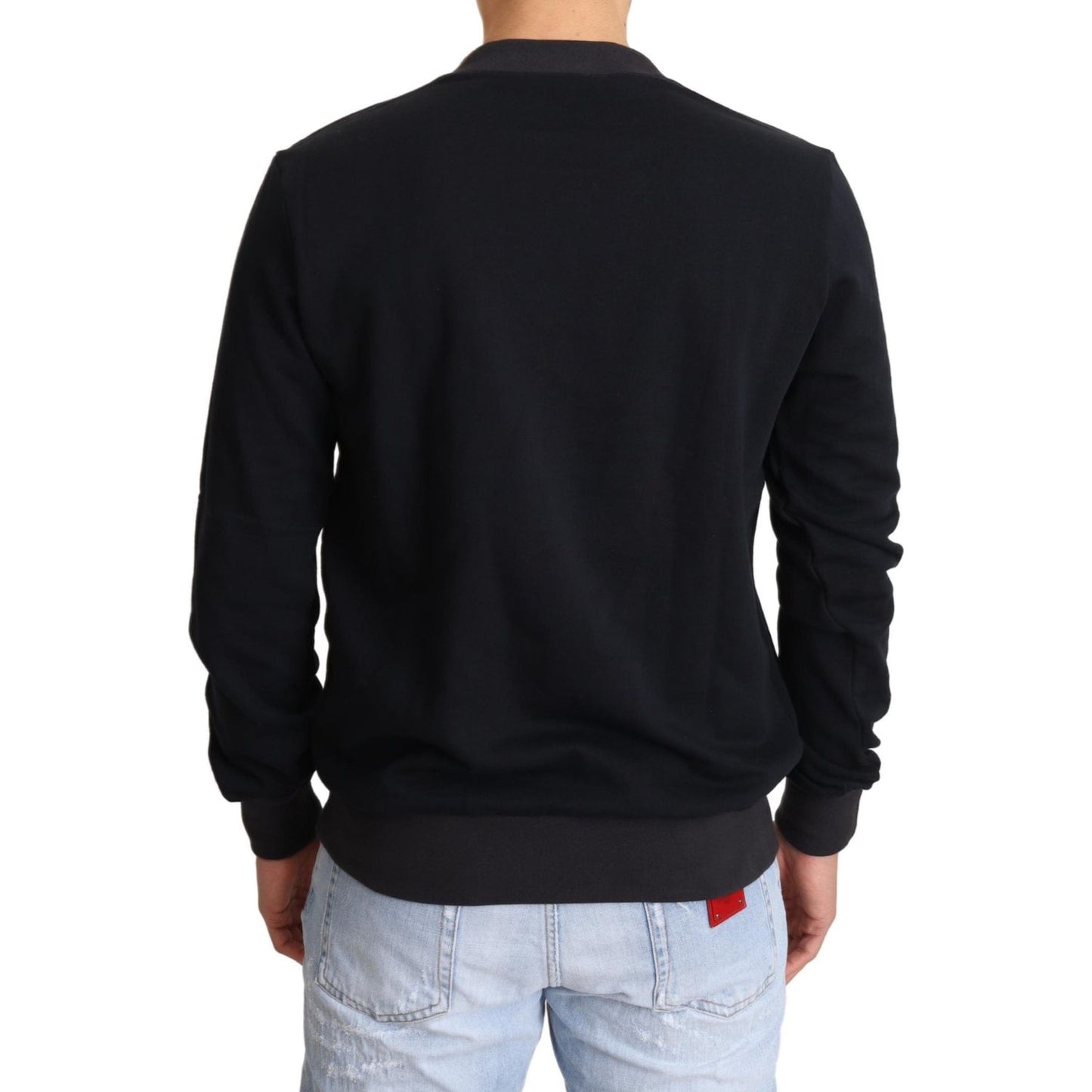Dolce & Gabbana Blue Crown King Cotton Pullover Sweater blue-crown-king-cotton-pullover-sweater IMG_9346-scaled-108699c8-e41.jpg