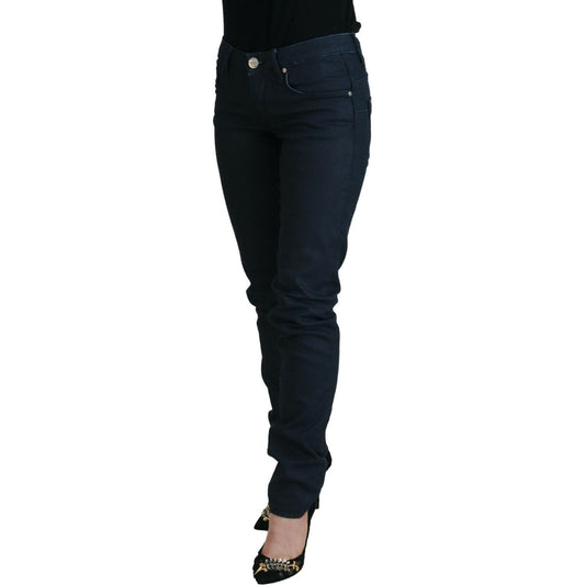 Acht Chic Low Waist Skinny Jeans in Blue blue-cotton-skinny-low-waist-women-casual-denim-jeans-1