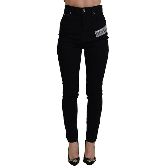 Dolce & GabbanaChic High Waist Slim Fit Black JeansMcRichard Designer Brands£519.00