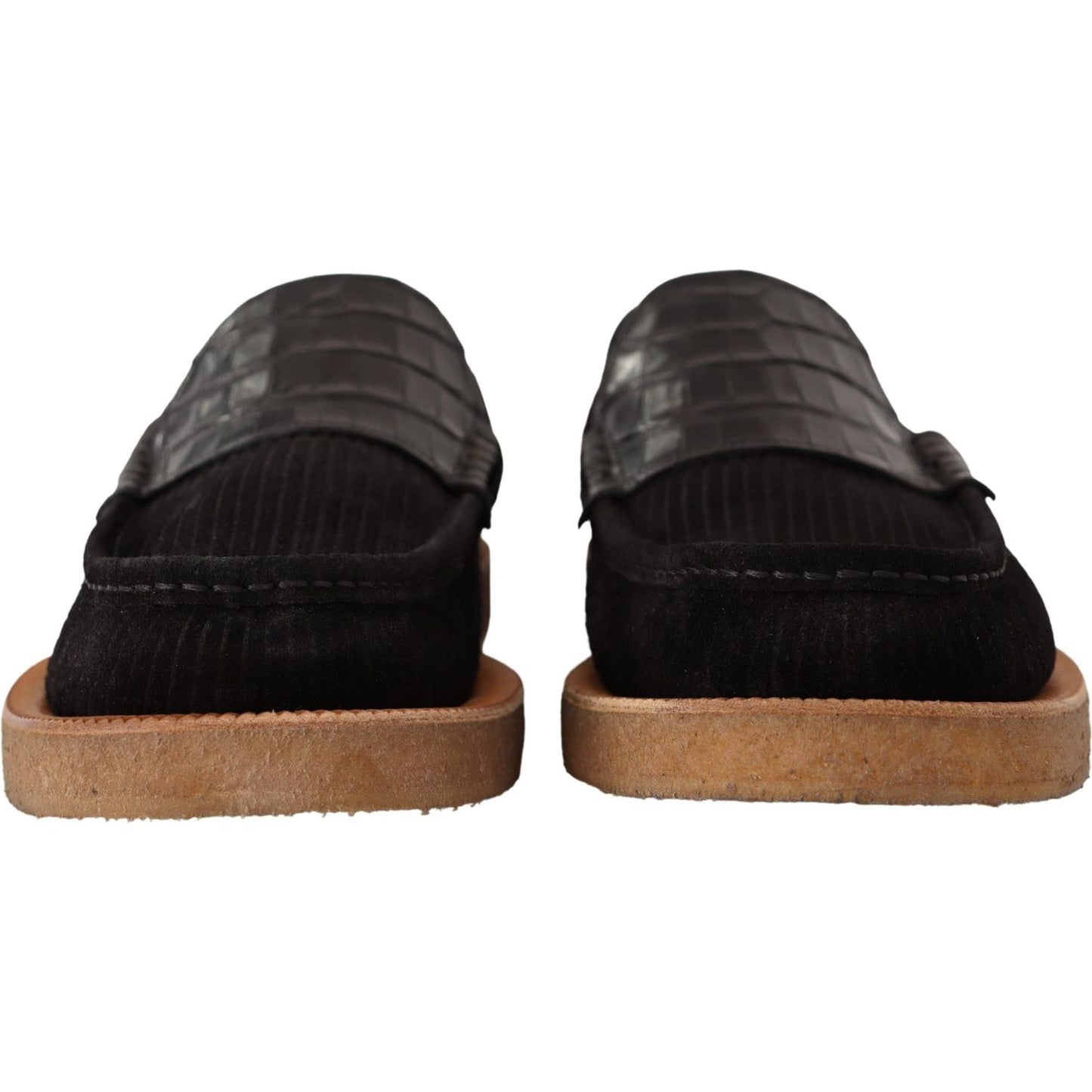 Dolce & Gabbana Elegant Black Alligator Leather Loafers black-fox-leather-moccasins-loafers-shoes IMG_9409-scaled-a8825c2b-08f.jpg