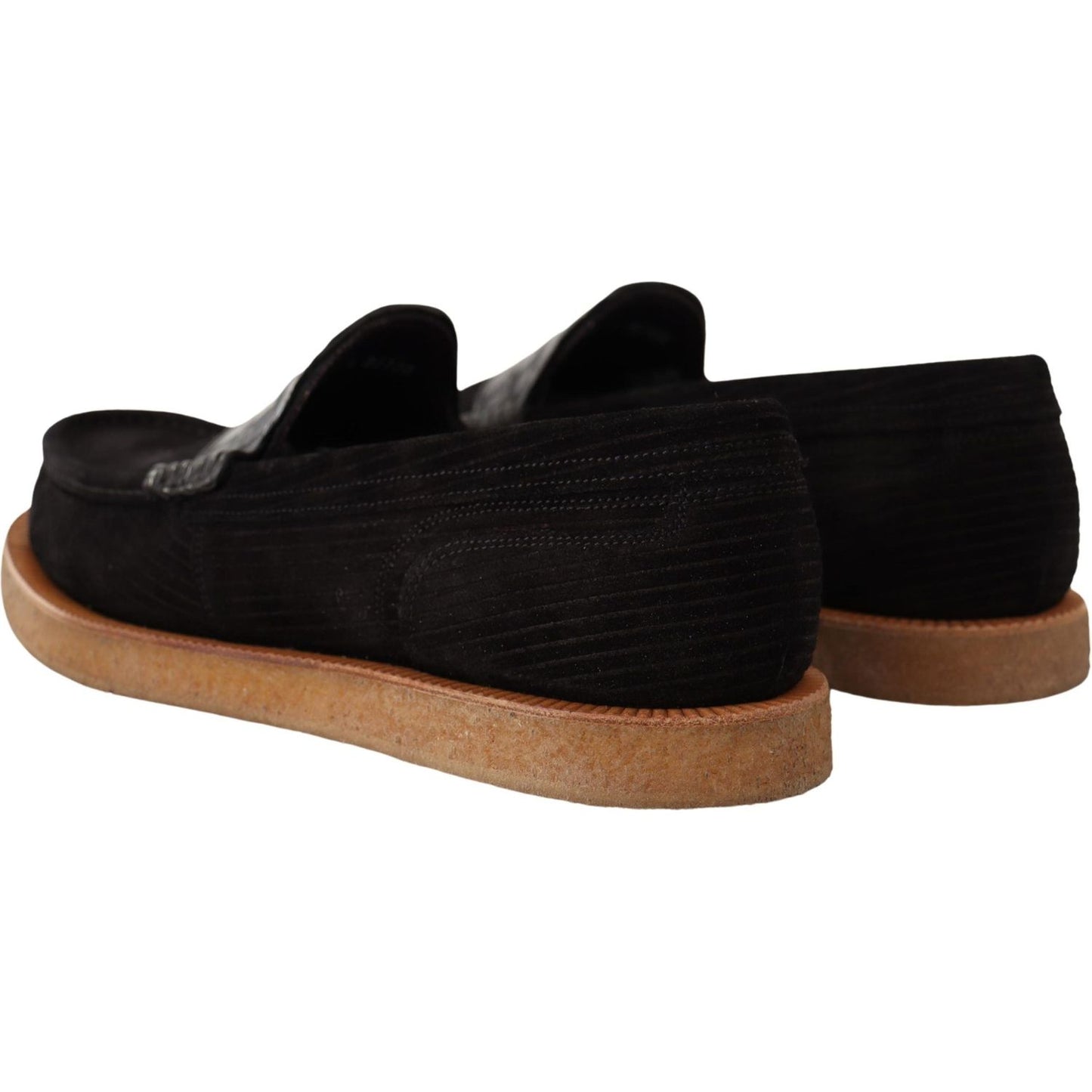 Dolce & Gabbana Elegant Black Alligator Leather Loafers black-fox-leather-moccasins-loafers-shoes IMG_9411-scaled-657e3715-dfb.jpg