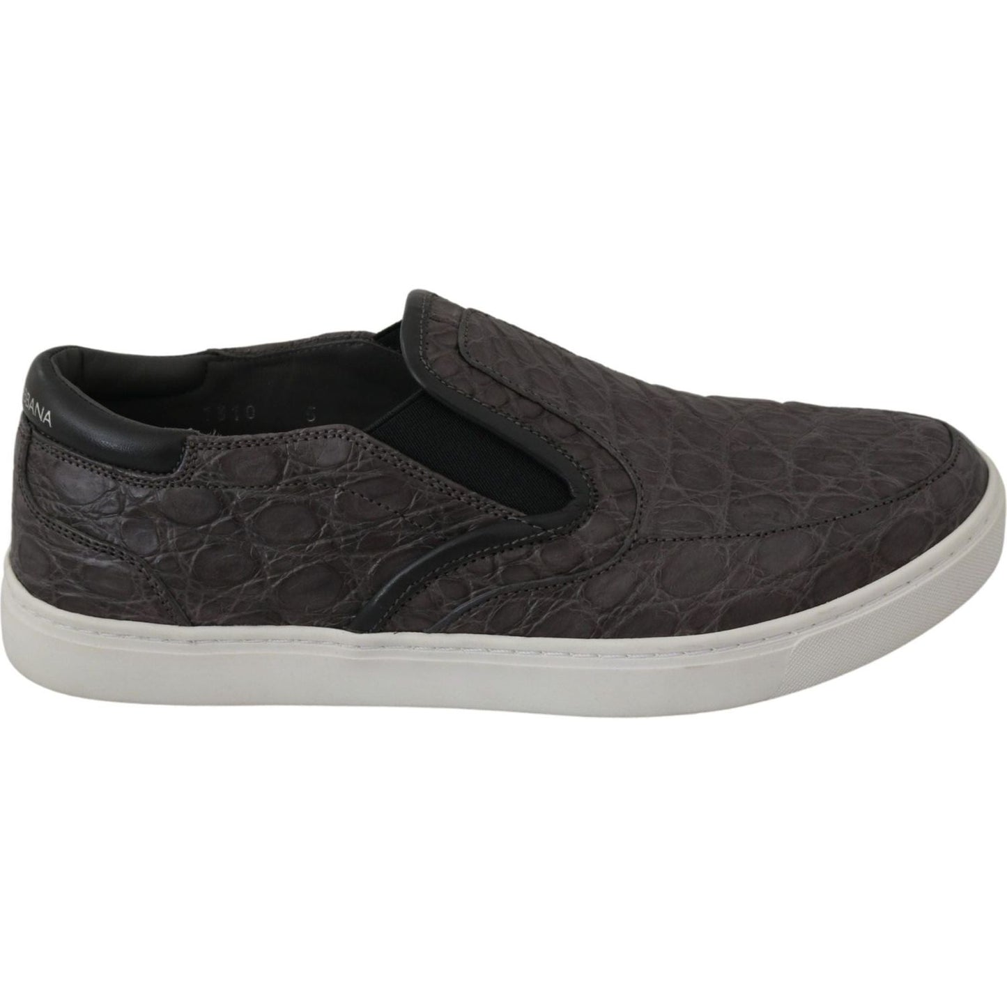 Dolce & Gabbana Elegant Gray Caiman Leather Loafers gray-leather-flat-caiman-mens-loafers-shoes IMG_9530-scaled-5e71b6a9-44f.jpg