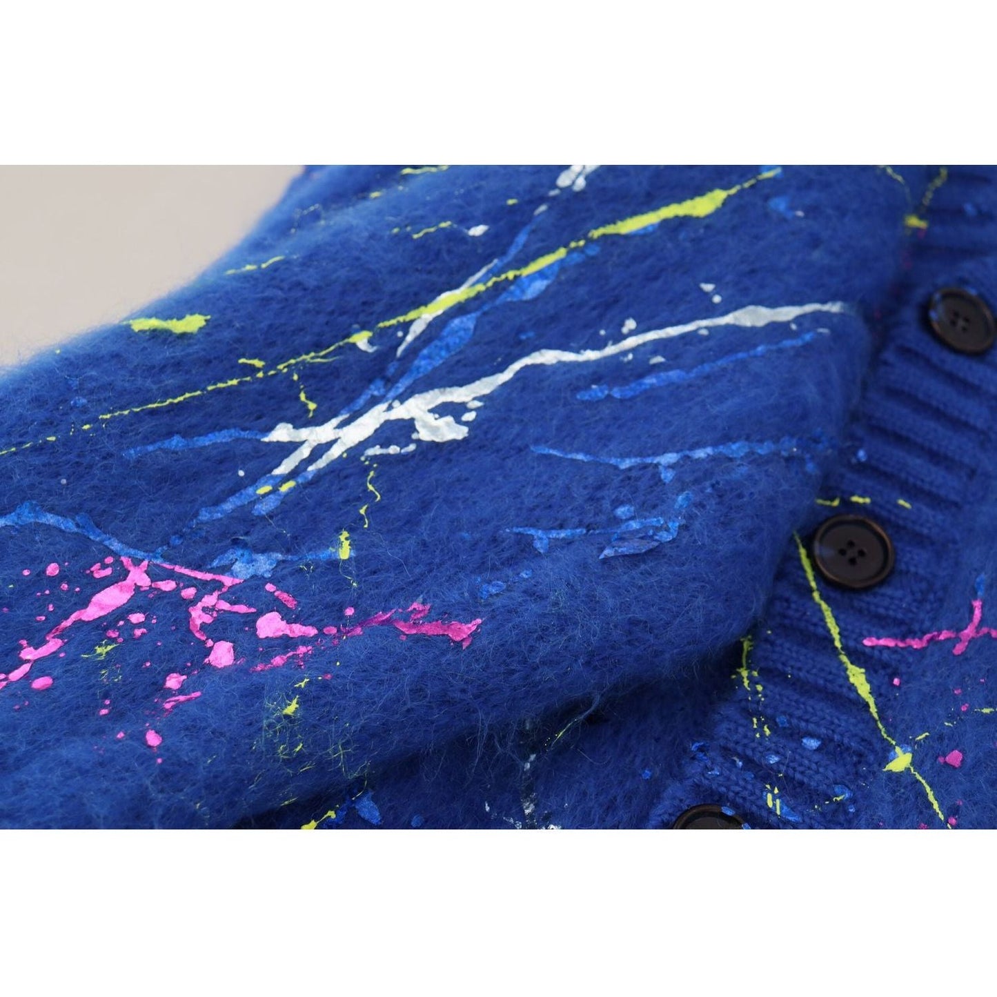 Dolce & Gabbana Elegant Multicolor Splash Mohair Cardigan blue-color-splash-mohair-cardigan-sweater