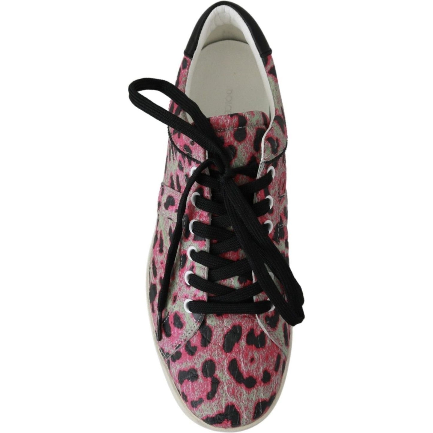 Dolce & Gabbana Multicolor Crocodile Leather Sneakers pink-leopard-print-training-leather-flat-sneakers IMG_9744-1-13450872-c8f.jpg