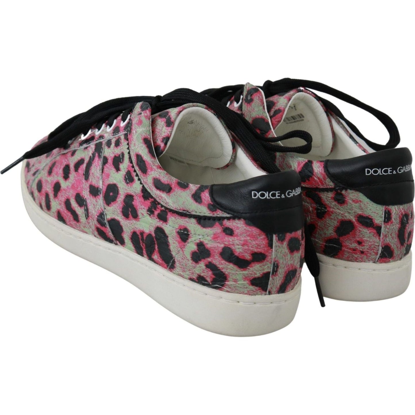 Dolce & Gabbana Multicolor Crocodile Leather Sneakers pink-leopard-print-training-leather-flat-sneakers IMG_9747-scaled-1947cbf6-5a7.jpg