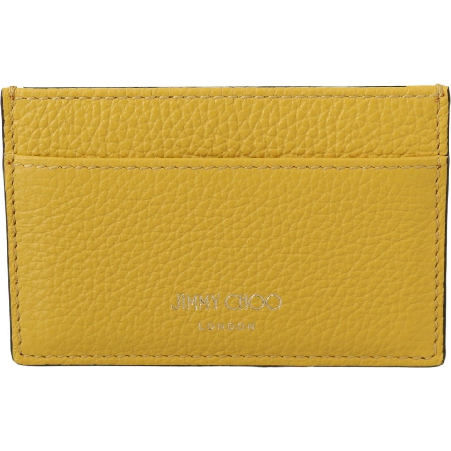 Jimmy Choo Sunshine Yellow Leather Card Holder aarna-yellow-leather-card-holder